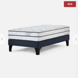 Cama Europea Autonomy Sky 1 Plaza 90 x 200 cm