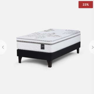 Cama Europea Art 4 1,5 Plazas 105 x 200 cm