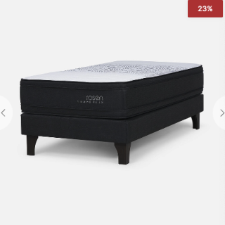 Cama Europea Tempo Plus 1,5 Plazas 105 x 200 cm